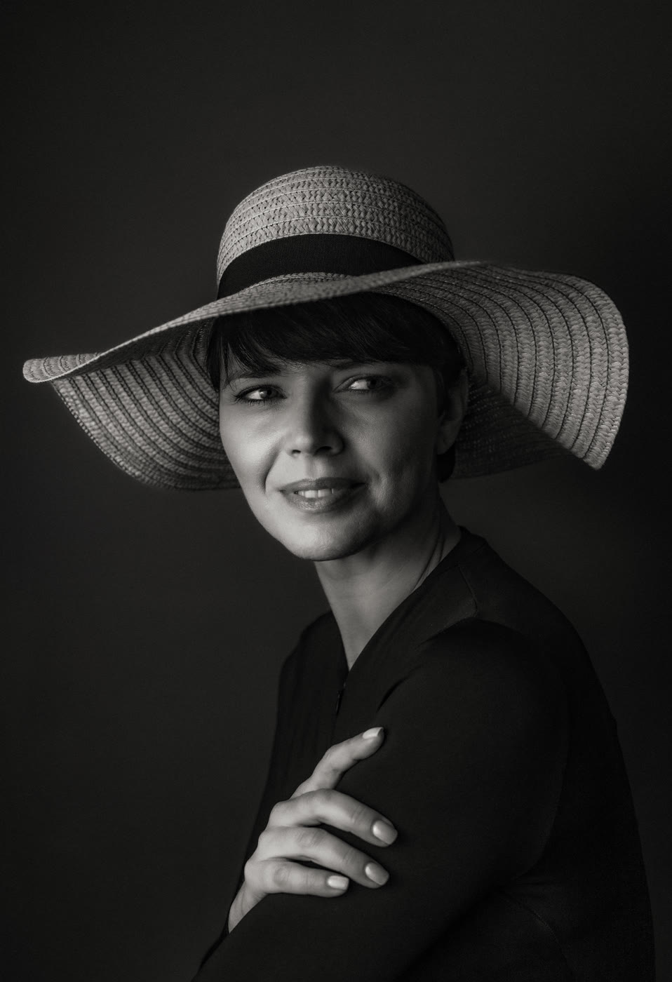 Portret — kapelusz