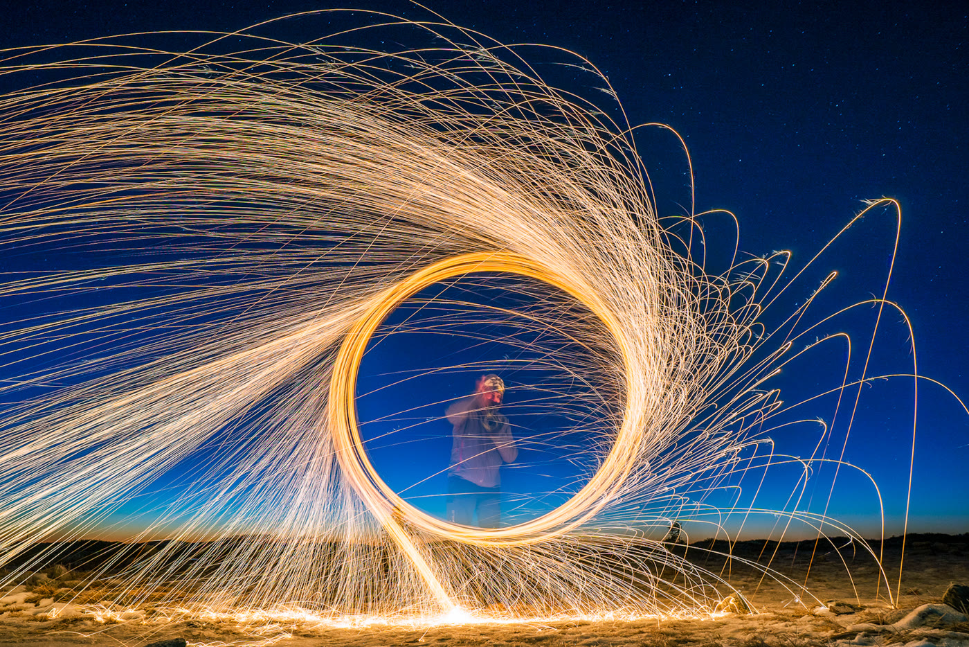 Light Art — steel wool